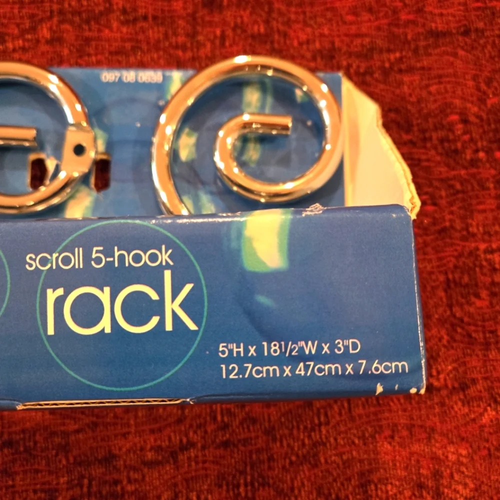Silver Swirl Wall Hooks
